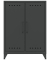 Sideboard Fern Middle, FERMID634 anthrazitgrau 6 Fachböden 80,0 x 40,0 x 110,0 cm