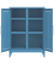 Sideboard Fern Middle, FERMID605 blau 6 Fachb&ouml;den 80,0 x 40,0 x 110,0 cm