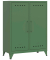 Sideboard Fern Middle, FERMID623 olivgrün 6 Fachböden 80,0 x 40,0 x 110,0 cm