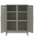 Sideboard Fern Middle, FERMID645 lichtgrau 6 Fachb&ouml;den 80,0 x 40,0 x 110,0 cm