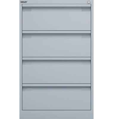 Karteischrank, 2-bahnig, 6 Schübe, (H x B x L) 915 x 570 x 622 mm, lichtgrau