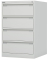 Karteischrank, 2-bahnig, 6 Schübe, (H x B x L) 915 x 570 x 622 mm, weiß