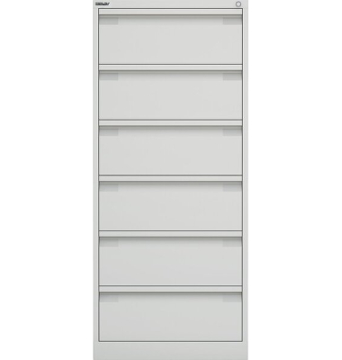 Karteischrank, 2-bahnig, 4 Schübe, (H x B x L) 1321 x 570 x 622 mm, weiß