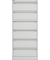 Karteischrank, 2-bahnig, 4 Schübe, (H x B x L) 1321 x 570 x 622 mm, weiß