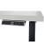 Schreibtisch E-WonderTech, elektrisch h&ouml;henverstellbar, 65,5-130,5cm (H), 180x80cm (BxT), rechteckig, lichtgrau / schwarz