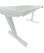 Schreibtisch E-WonderTech, elektrisch h&ouml;henverstellbar, 65,5-130,5cm (H), 180x80cm (BxT), rechteckig, wei&szlig; / verkehrswei&szlig;