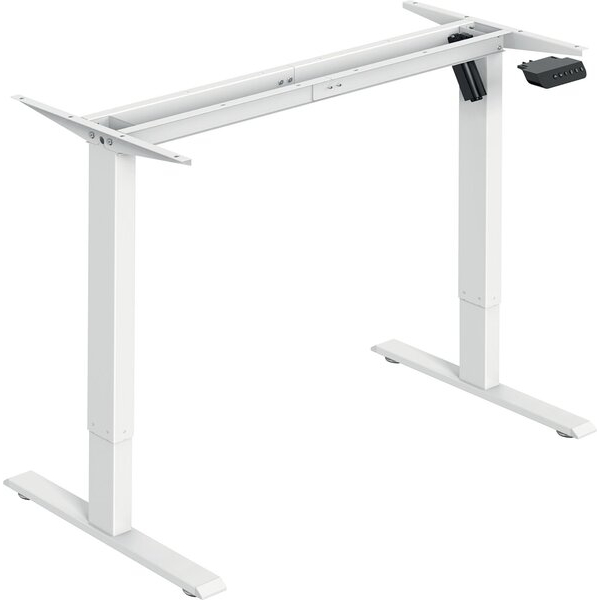 5020073990645 - Sitz-Steh-Schreibtisch E-StarterTech höhenverstellbar 112cm (H) 1122x60cm (BxT) rechteckig weiß   weiß 5020073990645 Bisle