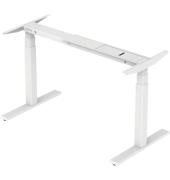 Schreibtisch E-WonderTech, elektrisch höhenverstellbar, 63-128cm (H), rechteckig