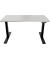 Schreibtisch E-WonderTech, elektrisch h&ouml;henverstellbar, 65,5-130,5cm (H), 120x60cm (BxT), rechteckig, lichtgrau / schwarz