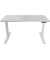 Schreibtisch E-WonderTech, elektrisch h&ouml;henverstellbar, 65,5-130,5cm (H), 120x60cm (BxT), rechteckig, lichtgrau / wei&szlig;