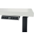 Schreibtisch E-WonderTech, elektrisch h&ouml;henverstellbar, 65,5-130,5cm (H), 140x60cm (BxT), rechteckig, wei&szlig; / schwarz