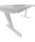 Schreibtisch E-WonderTech, elektrisch h&ouml;henverstellbar, 65,5-130,5cm (H), 140x80cm (BxT), rechteckig, lichtgrau / wei&szlig;