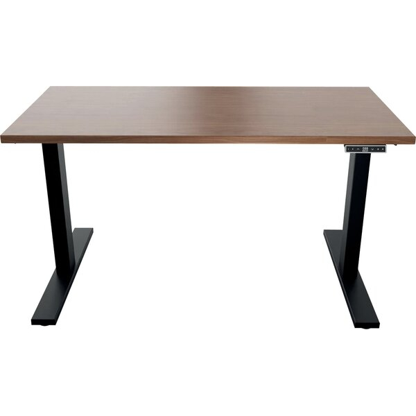 5020073995954 - Schreibtisch E-WonderTech elektrisch höhenverstellbar 655-1305cm (H) 160x80cm (BxT) rechteckig nussbaum   schwarz 5020073