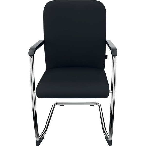 5020073998344 - Besucherstuhl  schwarz silberfarben Freischwinger 5020073998344 6 Stück