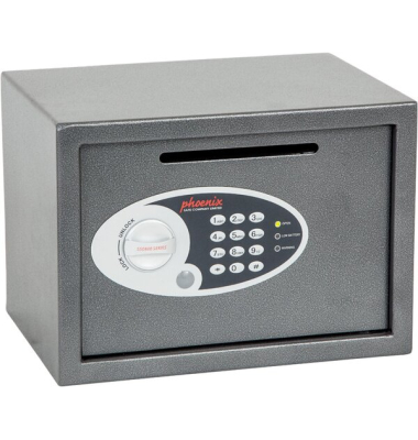 Tresor SS0802ED Vela Deposit 17 l 9kg graphitgrau mit Elektronikschloss Stahl