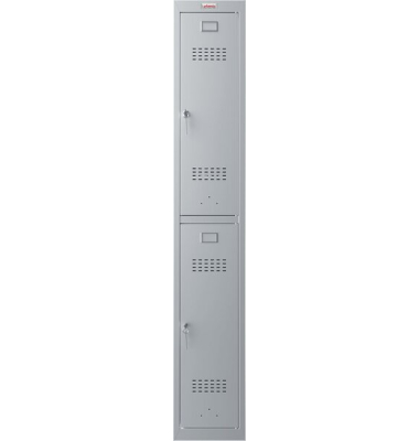 Schlie&szlig;f&auml;cher PL1233GGK 68 l 20kg grau/grau mit Schl&uuml;sselschloss Stahlblech