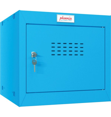 Schließfächer CL0344BBK CL 44 l 6kg blau mit Zylinderschloss Stahl, pulverbeschichtet