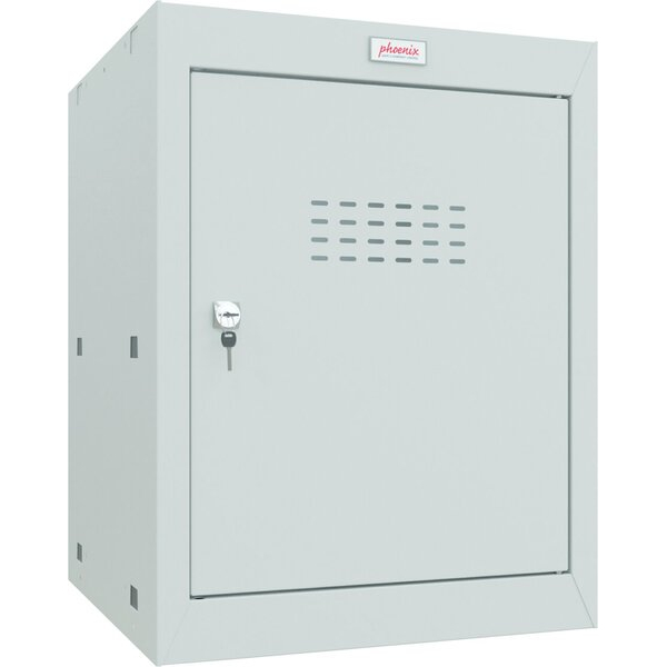 5032548009578 - CL0544GGK Würfel Schließfach Mittel 1 lichtgrau m Schlüssel-Schloss (B x H x T) 400 x 520 x 400 mm mit Schlüsselschloss