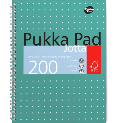 Collegeblock JM018, liniert / liniert, A4, 80g, blau, 100 Blatt