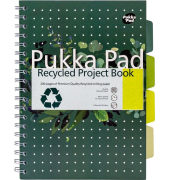 Notizbuch 6052-REC, Recycled, gr&uuml;n, B5, liniert, 80g, 100 Blatt / 200 Seiten