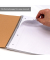 Collegeblock 9565-KRA, liniert / liniert, A4, 80g, braun, 100 Blatt