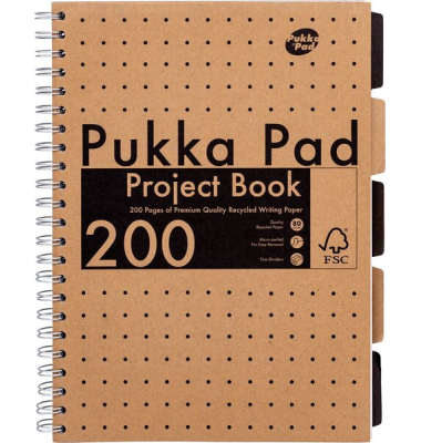 Collegeblock 9566-KRA, liniert / liniert, A4, 80g, braun, 100 Blatt