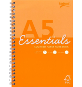 Collegeblock ESS-JOTA5AST(SQ), kariert / kariert, A5, 60g, orange oder rosa, 80 Blatt