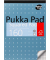 Briefblock 6468-METSQ, Lineatur 5 / kariert, A5, 80g, blau, 80 Blatt