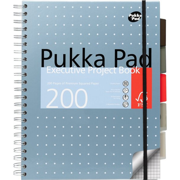 5032608199249 - Notizbuch 6970-METSQ farbig sortiert A4 kariert 80g 100 Blatt 200 Seiten 5032608199249 Pukka Pads 5032608199249 - Notizbuch 6970-METSQ farbig sortiert A4 kariert 80g 100 Blatt 200 Seiten 5032608199249 Pukka Pads