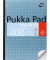 Briefblock REF400SQ, Lineatur 22 / kariert, A4, 80g, blau, 200 Blatt