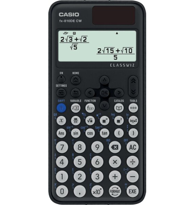 Wissenschaftlicher Schulrechner FX-810DE CW, Solarbetrieben, 274 Funktionen