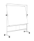 Stativdrehtafel-Whiteboard Revolver Plus, QR3404, 150x120cm, emailliert, Aluminiumrahmen