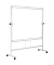 Stativdrehtafel-Whiteboard Revolver Plus, QR3404, 150x120cm, emailliert, Aluminiumrahmen