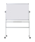 Stativdrehtafel-Whiteboard Mobile, QR0401, 150x120cm (BxH), Melamin, Aluminiumrahmen