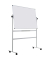Stativdrehtafel-Whiteboard Mobile, QR0401, 150x120cm, Melamin, Aluminiumrahmen