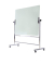 Glas-Magnetboard GQR0450, 150x120cm, mit Rollen, drehbar, weiß
