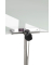 Glas-Magnetboard GQR0350, 120x90cm, mit Rollen, drehbar, weiß