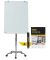 Flipchart, GEA4850116, 70x100cm (BxH), wei&szlig;, mit Rollen, mit 2 Seitenarmen