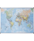 Landkartentafel Welt, MAP0100802, 120x90cm, lackiert, Aluminiumrahmen