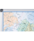 Landkartentafel Welt, MAP0100802, 120x90cm, lackiert, Aluminiumrahmen