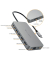 HyperDrive Dual 4K HDMI 10-in-1 USB-C Hub für M1/M2/M3 MacBooks, silber