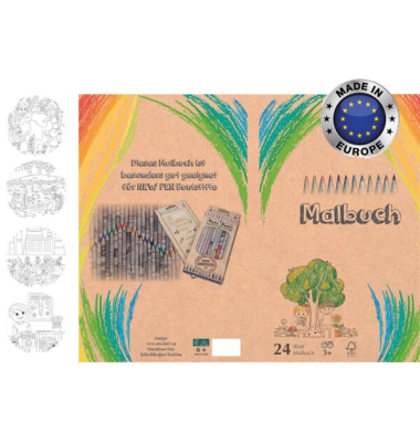 NewPen Malbuch &quot;Eco Goloring Book&quot; DIN A4