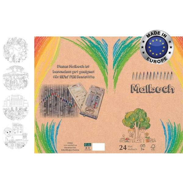 8606112076333 - NewPen Malbuch &quotEco Goloring Book&quot DIN A4 8606112076333 bandermann