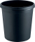 Papierkorb Re-Solution, rund, 18 Liter, umlaufender Rand, mattschwarz
