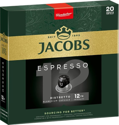 Jacobs Kapsel Espresso ristretto, 20 Stück