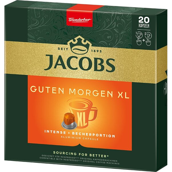 8711000485798 - Jacobs Kapsel GutenMorgen XL Intense 20 Stück 8711000485798 Kraft Foods