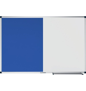 Kombitafel Unite, 7-108843, 90x60cm, Filz + Metall, Aluminiumrahmen