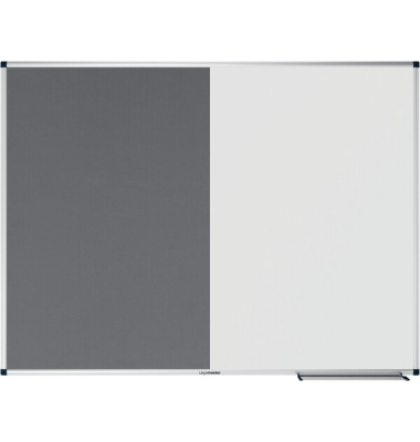 Kombitafel Unite, 7-108754, 120x90cm, Filz + Metall, Aluminiumrahmen