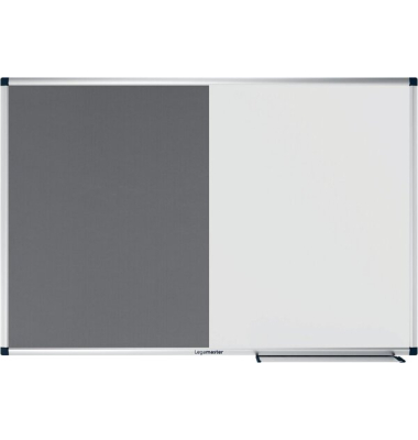 Kombitafel Unite, 7-108743, 90x60cm, Filz + Metall, Aluminiumrahmen