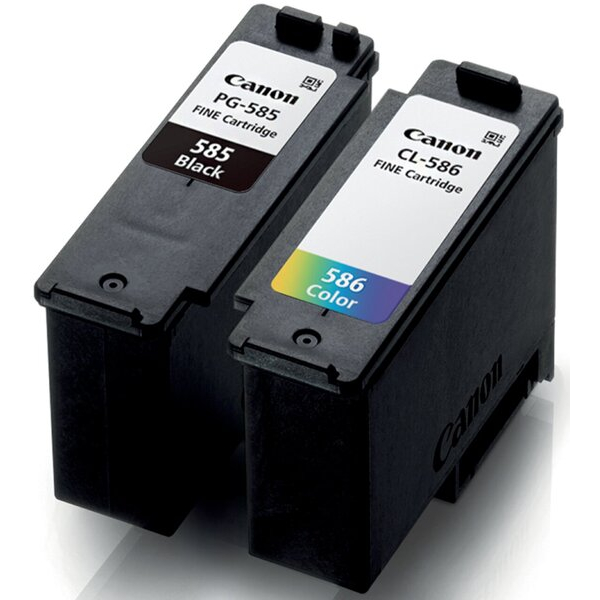 8714574683089 - Tintenpatrone Multipack PG-585 und CL-586 plus Papier für Drucker 73 ml + 99 ml schwarz und 3-farbig 8714574683089 Ca 2 Stück
